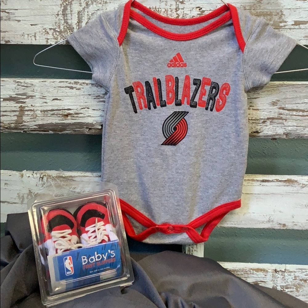 Blazers Onsie / Slipper Set for your tiny fan!